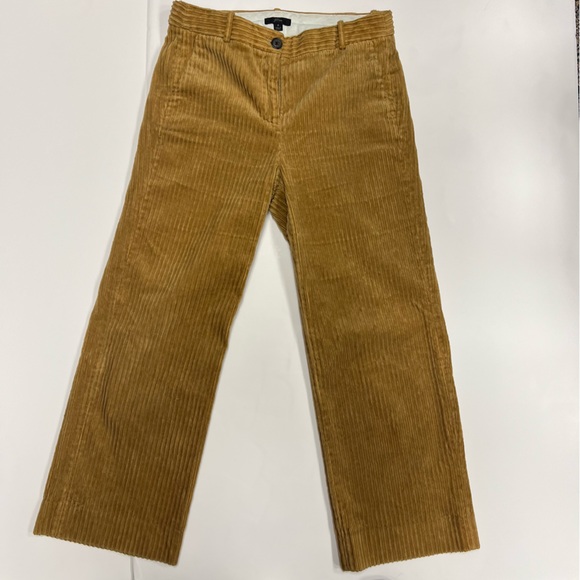 J. Crew Pants - J. Crew High Low Wale Corduroy Wide Leg Pants - Brown Sz 8
